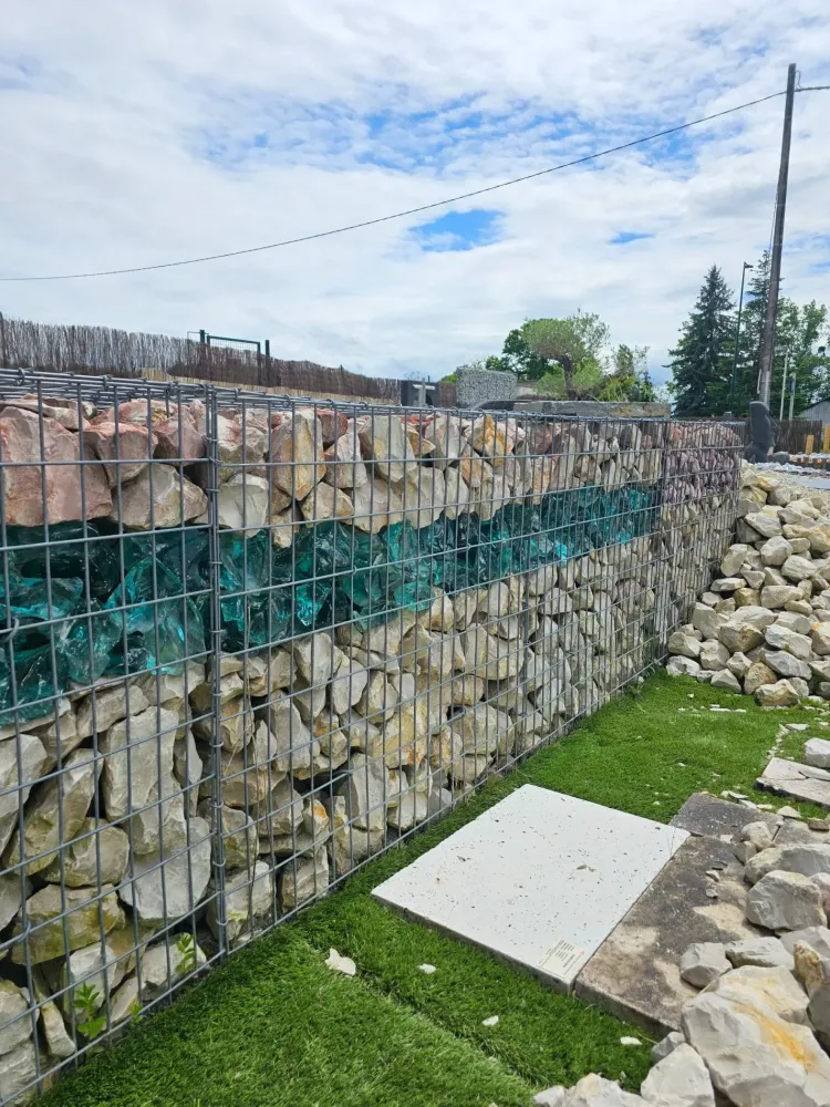 Gabion cloture